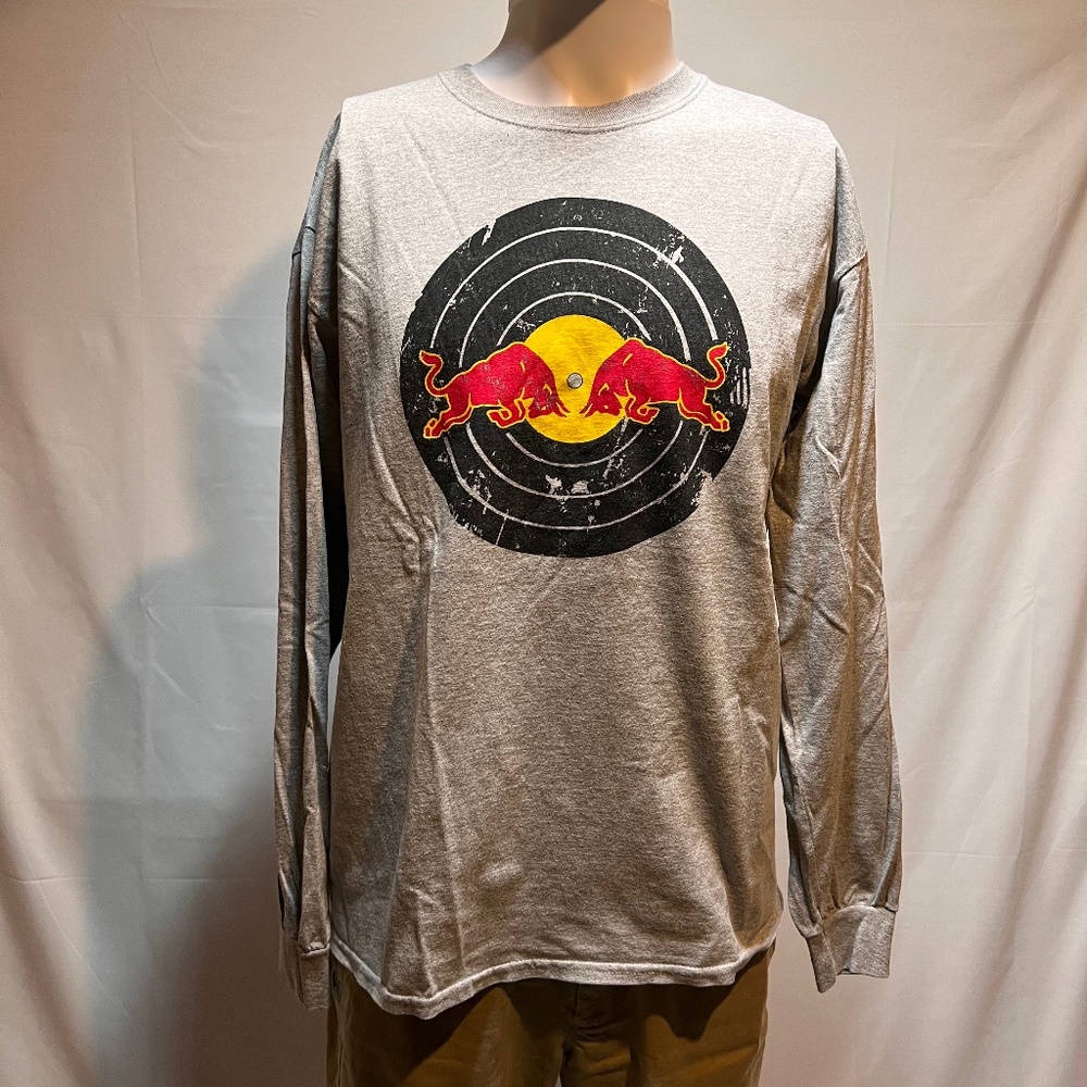 RED BULL RECORDS MENS LONG SLEEVE T SHIRT (XL)